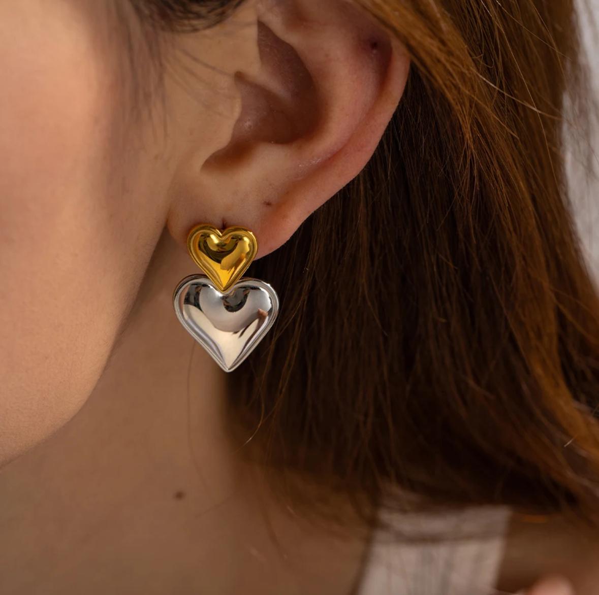 18k Stainless Steel Harmony Earrings – MIKA Jewels
